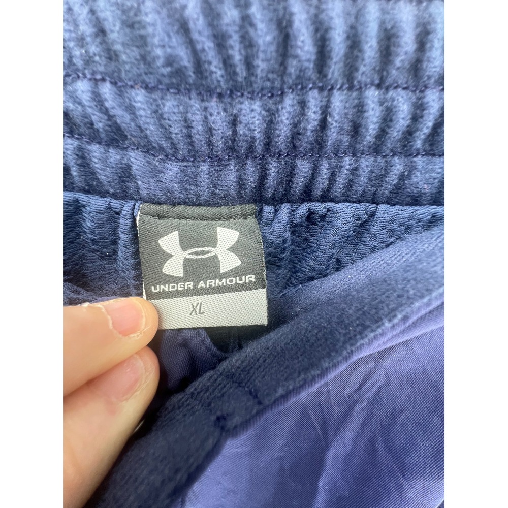 Under Armour Mens Navy Blue Zippered Athletic Pants‎ Size XL - Picture 4 of 14